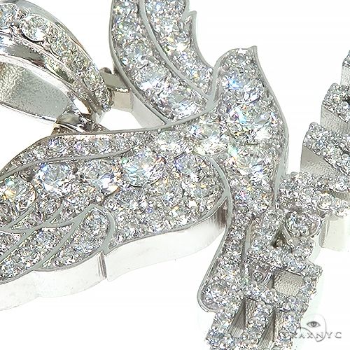 14K Gold EX Self Made FreeBird Diamond Charm Pendant, photo 5 of 7
