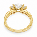 East-West Marquise Classic Split Shank Engagement Ring 71624