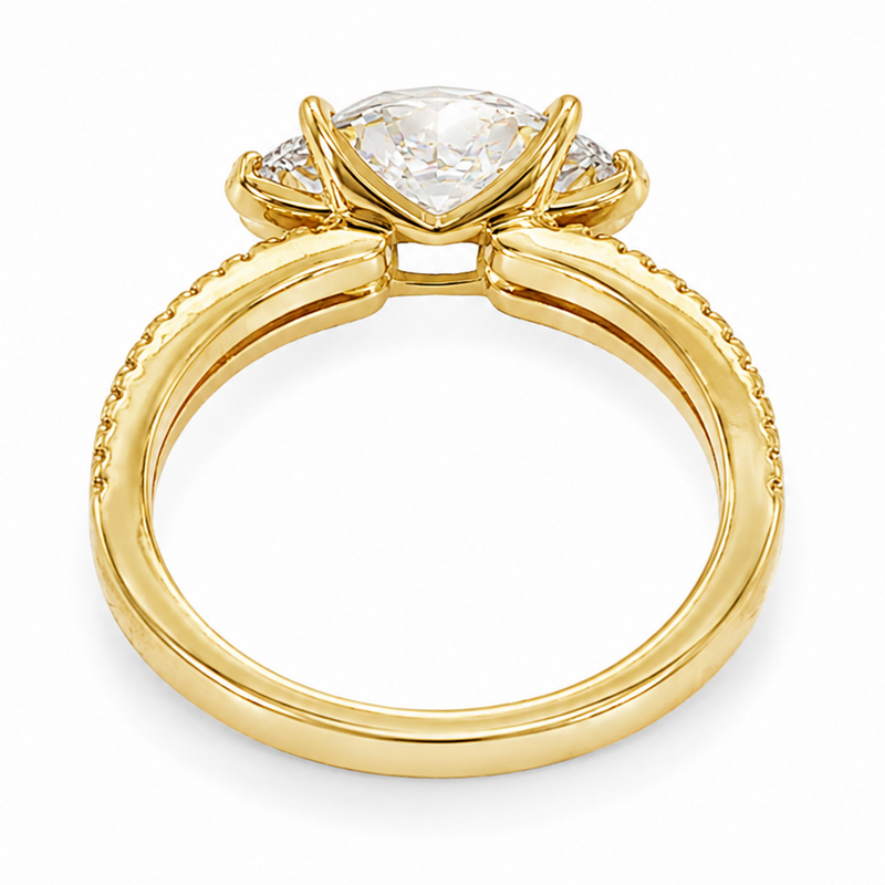 East-West Marquise Classic Split Shank Engagement Ring 71624