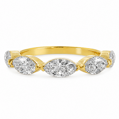 East-West Marquise Luxe Band 71602