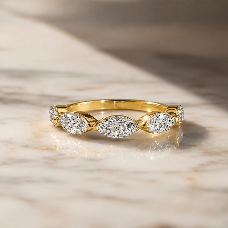 East-West Marquise Luxe Band 71602