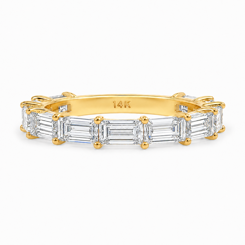East West Baguette Wedding Band 71768
