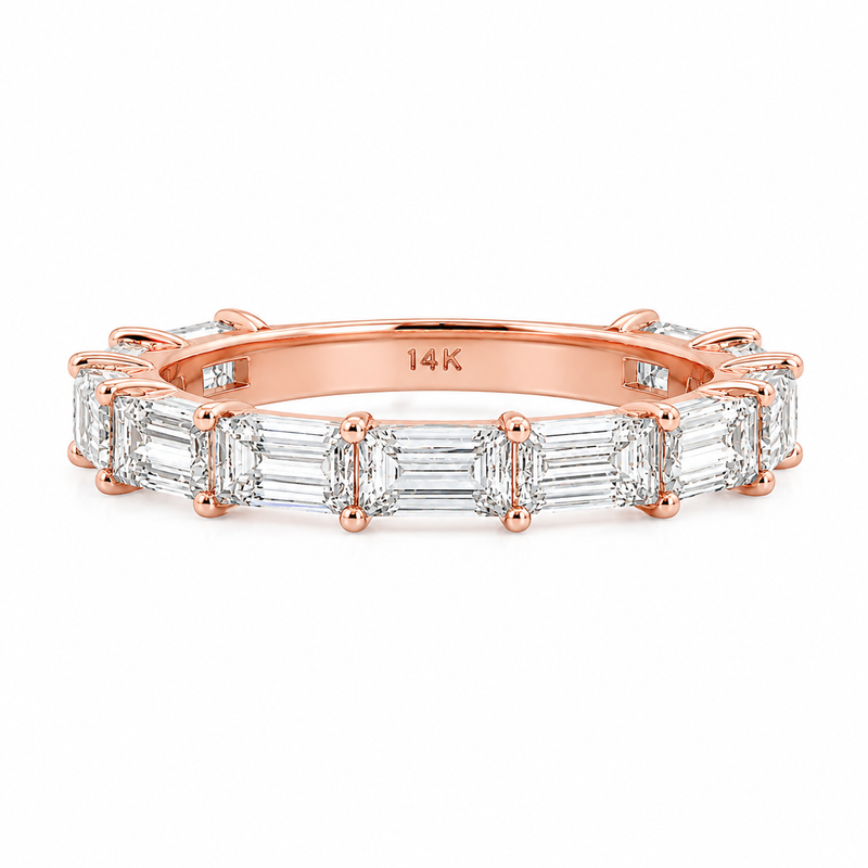 East West Baguette Wedding Band 71768
