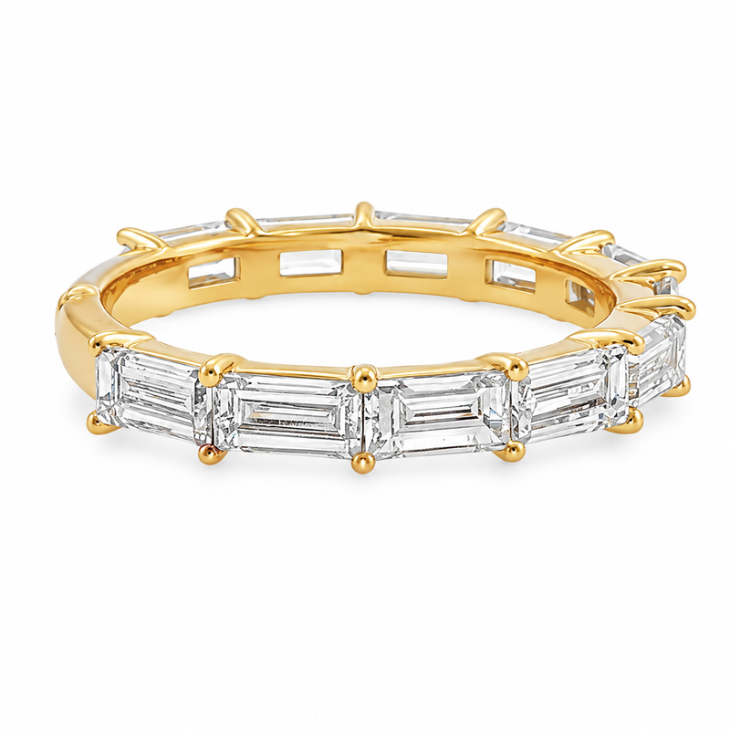 East West Baguette Wedding Band 71768
