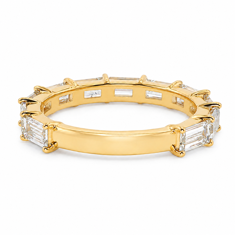 East West Baguette Wedding Band 71768