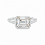 East West Bezel Emerald Ring 71523
