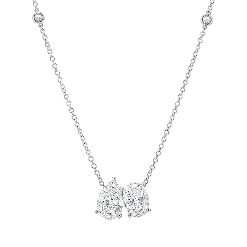 Eclipse Pear & Oval Necklace 71511
