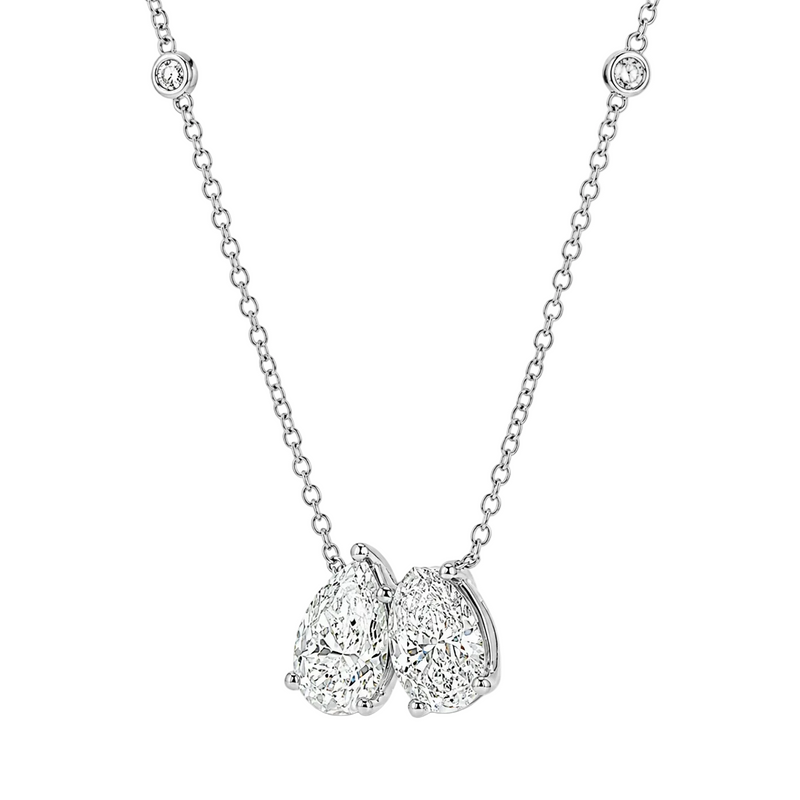 Eclipse Pear & Oval Necklace 71511