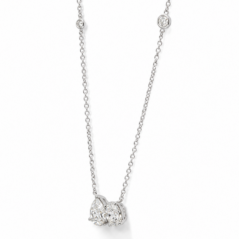 Eclipse Pear & Oval Necklace 71511