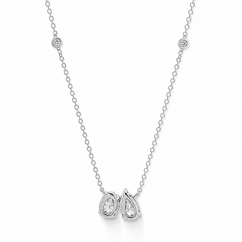 Eclipse Pear & Oval Necklace 71511