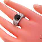 Eiffel Black Diamond Wedding Ring 40417 - Image 8