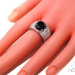 Eiffel Black Diamond Wedding Ring 40417 - Image 9