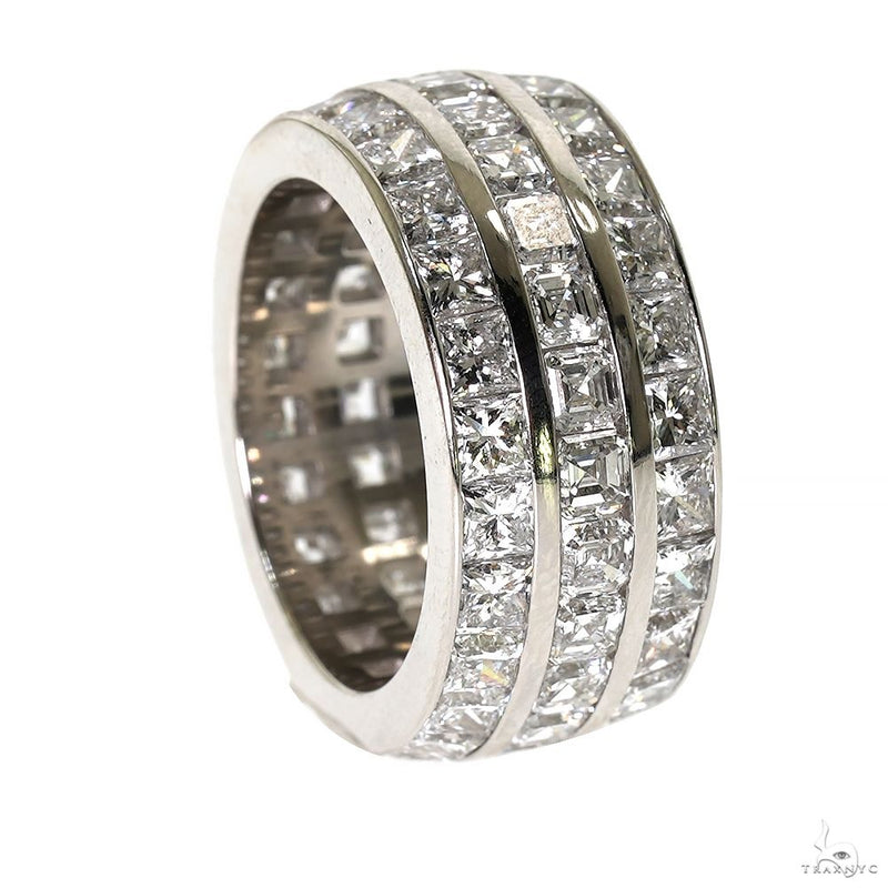 Elegant Fusion 3 Row Eternity Diamond Ring 70095 - Image 2