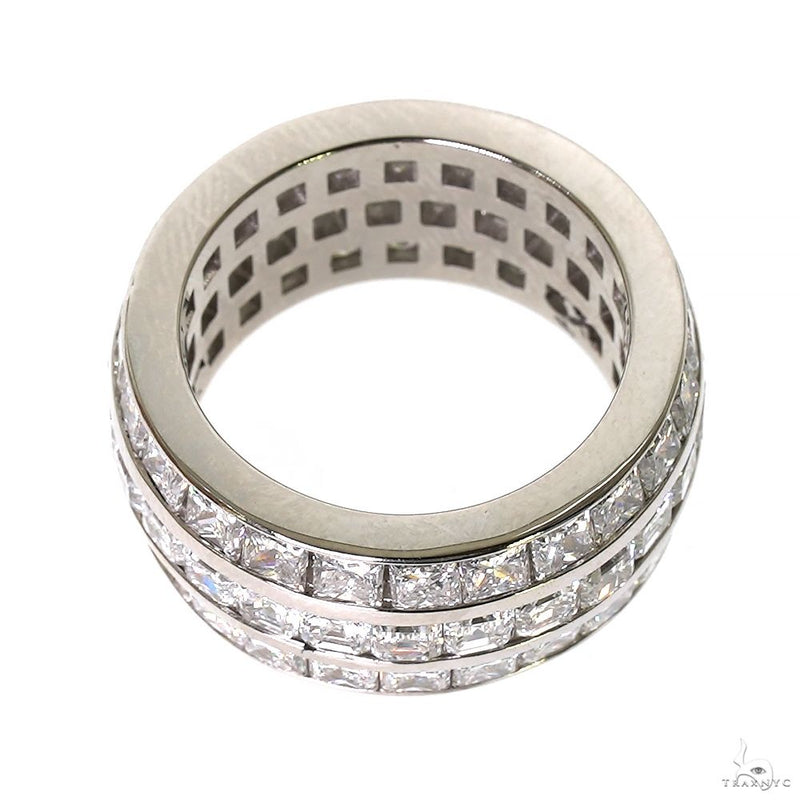 Elegant Fusion 3 Row Eternity Diamond Ring 70095 - Image 3
