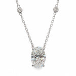 Elite Oval Diamond Necklace 71547