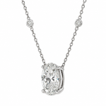 Elite Oval Diamond Necklace 71547