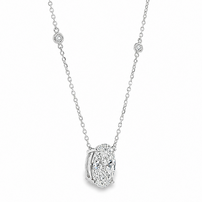 Elite Oval Diamond Necklace 71547