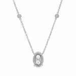 Elite Oval Diamond Necklace 71547