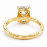 Elongated Cushion Hidden Halo Engagement Ring 71673