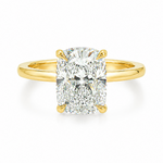 Elongated Cushion Lab Grown Diamond Solitaire Engagement Ring 68640