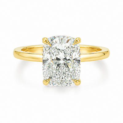 Elongated Cushion Lab Grown Diamond Solitaire Engagement Ring 68640
