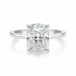 Elongated Cushion Lab Grown Diamond Solitaire Engagement Ring 68640