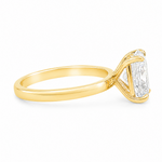 Elongated Cushion Lab Grown Diamond Solitaire Engagement Ring 68640