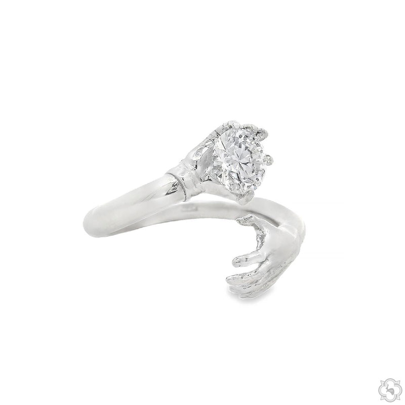 Embrace Diamond Ring .925 Silver 70751 - Image 2