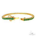 Emerald 20 Pointer Tennis Bracelet 67489 - Image 2