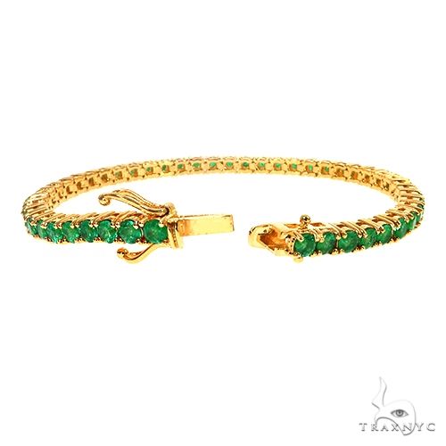 Emerald 20 Pointer Tennis Bracelet 67489 - Image 2