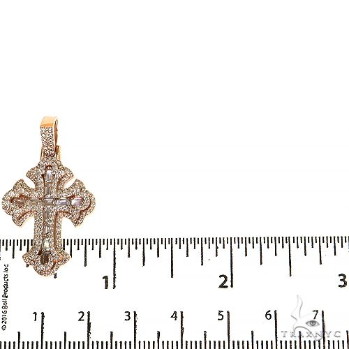 Emerald Cut Diamond Cross Pendant 68542 - Image 5