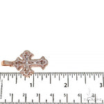 Emerald Cut Diamond Cross Pendant 68542 - Image 6