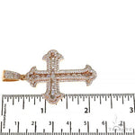 Emerald Cut Diamond Cross Pendant 68576 - Image 6