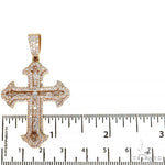 Emerald Cut Diamond Cross Pendant 68583 - Image 5