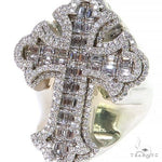 Emerald Cut Diamond Cross Ring 68770 - Image 3
