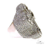 Emerald Cut Diamond Cross Ring 68822 - Image 3