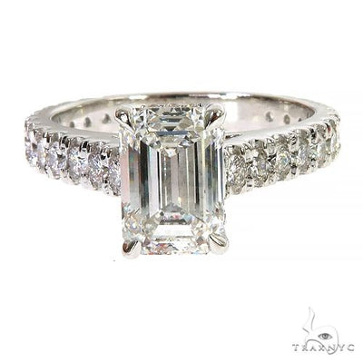 Emerald Cut Diamond Engagement Ring 68069 - Image 1