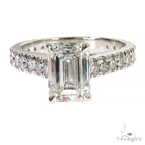 Emerald Cut Diamond Engagement Ring 68069 - Image 1