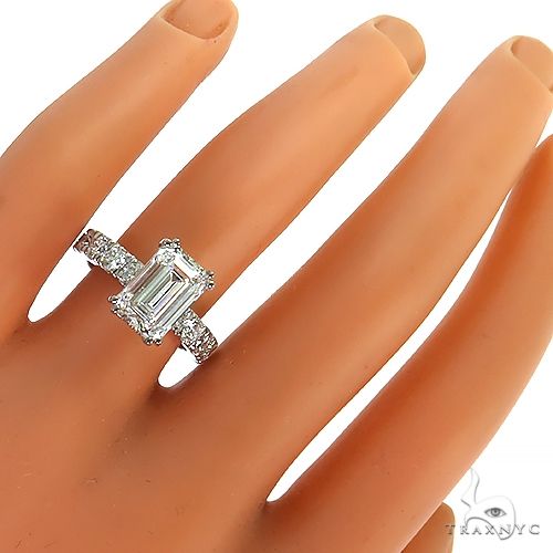 Emerald Cut Diamond Engagement Ring 68840 - Image 7