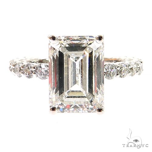 Emerald Cut Diamond Engagement Ring 69069 - Image 1