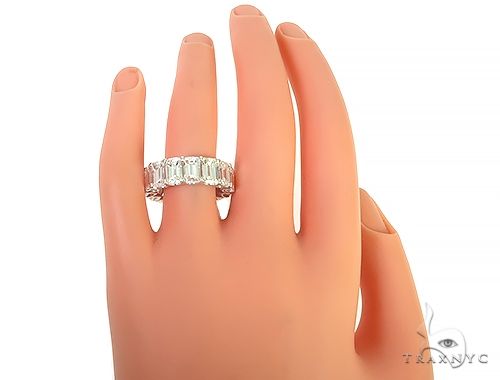 Emerald Cut Diamond Eternity Ring 65913 - Image 5