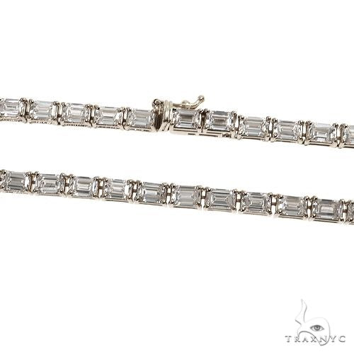 Emerald Cut Diamond Tennis Chain 69510 - Image 2
