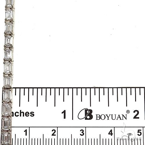 Emerald Cut Diamond Tennis Chain 69510 - Image 7
