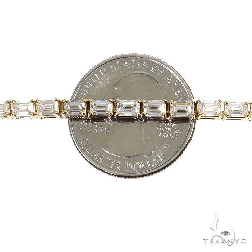 Emerald Cut Diamond Tennis Chain 69511 - Image 6