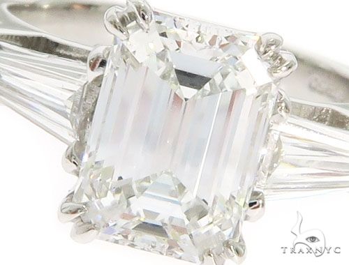 Emerald Cut Engagement Ring 61453 - Image 3