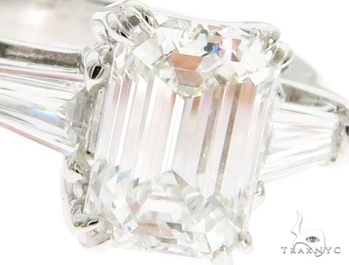 Emerald Cut Engagement Ring 61453 - Image 4