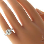 Emerald Cut Engagement Ring 61453 - Image 9