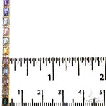 Emerald Cut Rainbow Tennis Chain 69475 - Image 8