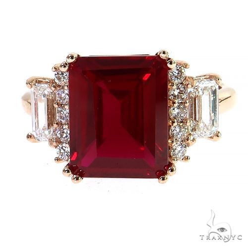 Emerald Cut Ruby Ring 69653 - Image 1