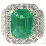 Emerald Diamond Anniversary/Fashion Ring 49424 - Image 2
